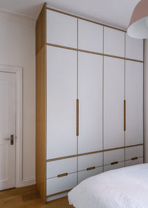Click below to discover our expertly designed fitted wardrobes in a variety of different material options. 