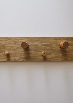 Oak Coat Hooks