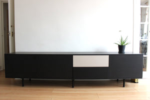 Nelson Sideboard 240cm in Black Valchromat