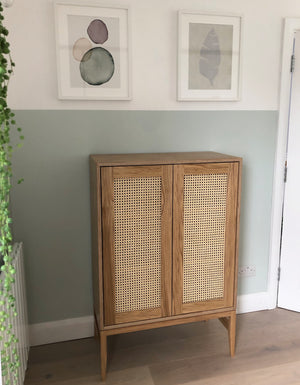 Sedgwick Rattan Cane Cabinet