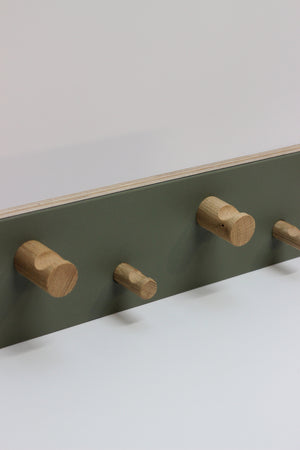 Birch plywood and Lino Coat Hooks