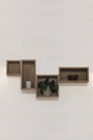 (NEW) Oak Veneer Wall Boxes